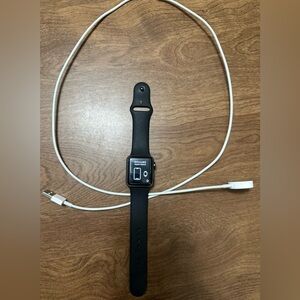 Apple Watch Series 3 with Black Strap and Charger